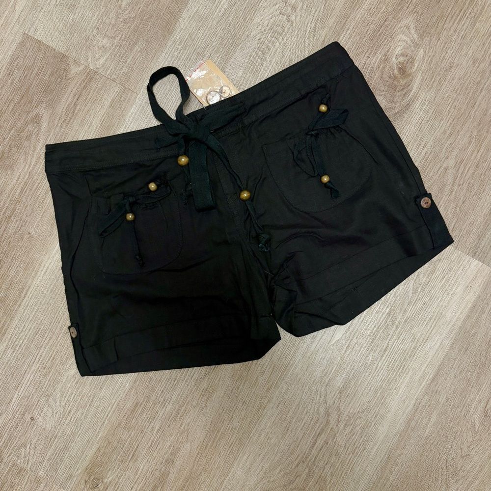 Mustard seed Wood Bead Shorts K1